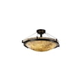 thumbnail image 1 of Justice Design ALR-9682-35-DBRZ Alabaster Rocks Ring - 27 Inch Round Semi-Flush Mount with Round Bowl Alabaster Resin Shade Dark Bronze Incandescent Dark Bronze Finish, 1 of 1