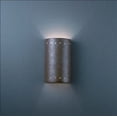 thumbnail image 1 of Justice Design CER-5995-BIS Ambiance - Small ADA Cylinder with Perfs Open Top and Bottom Wall Sconce Bisque Incandescent Choose Your Options, 1 of 7