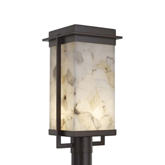 Justice Design Group Alr-7543W Pacific 18" Tall Integrated Led Outdoor Single Head Post