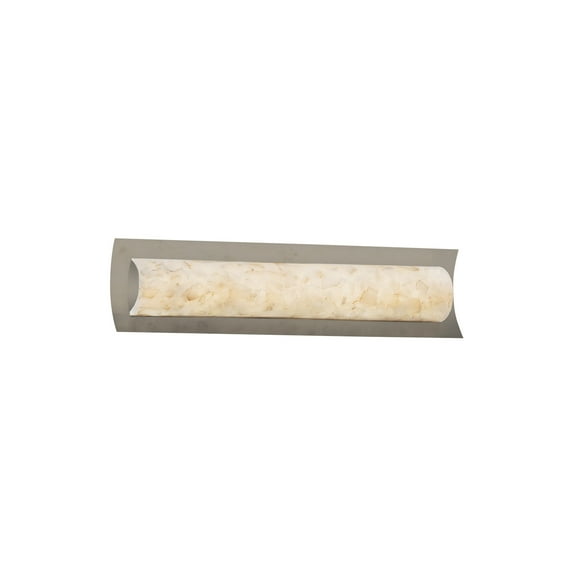 Justice Design Group Alr-8631 Alabaster Rocks 22" Wide Led Bath Bar - Nickel