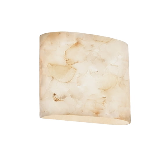 Justice Design Group Alr-8855 Alabaster Rocks 11.75" Ada Compliant Wall Sconce - Alabaster
