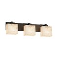 thumbnail image 1 of Justice Design Group Alr-8923-55 Alabaster Rocks 27" Modular 3 Light Vanity Light - Bronze, 1 of 2