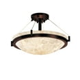 thumbnail image 1 of Justice Design Group Alr-9681-35 Alabaster Rocks 21" Round Bowl Semi Flush Mount Ceiling, 1 of 1