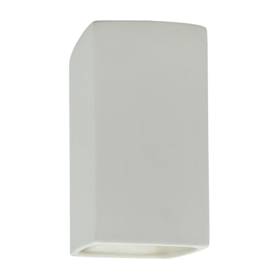 Justice Design Group Cer-0915 Ambiance 10" Tall Rectangular Open Top Wall Sconce - Beige