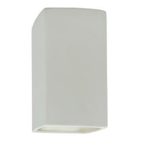Justice Design Group Cer-0955 Ambiance 2 Light 14" Tall Rectangular Open Top Wall Sconce -