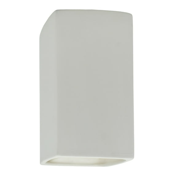 Justice Design Group Cer-0955 Ambiance 2 Light 14" Tall Rectangular Open Top Wall Sconce -