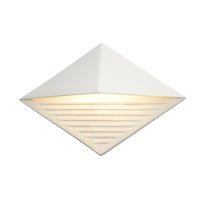 Justice Design Group Cer-5600W Ambiance 8" Tall Led Outdoor Wall Sconce - Beige