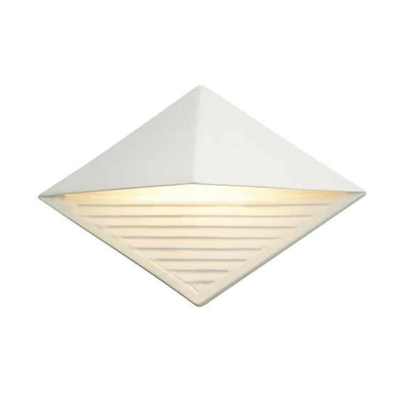 Justice Design Group Cer-5600W Ambiance 8" Tall Led Outdoor Wall Sconce - Beige