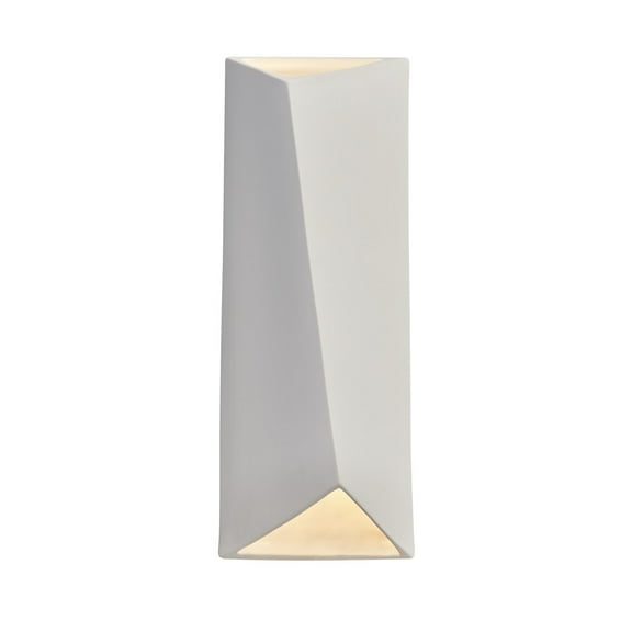 Justice Design Group Cer-5895 Ambiance 16" Tall Open Top Led Wall Sconce - Beige