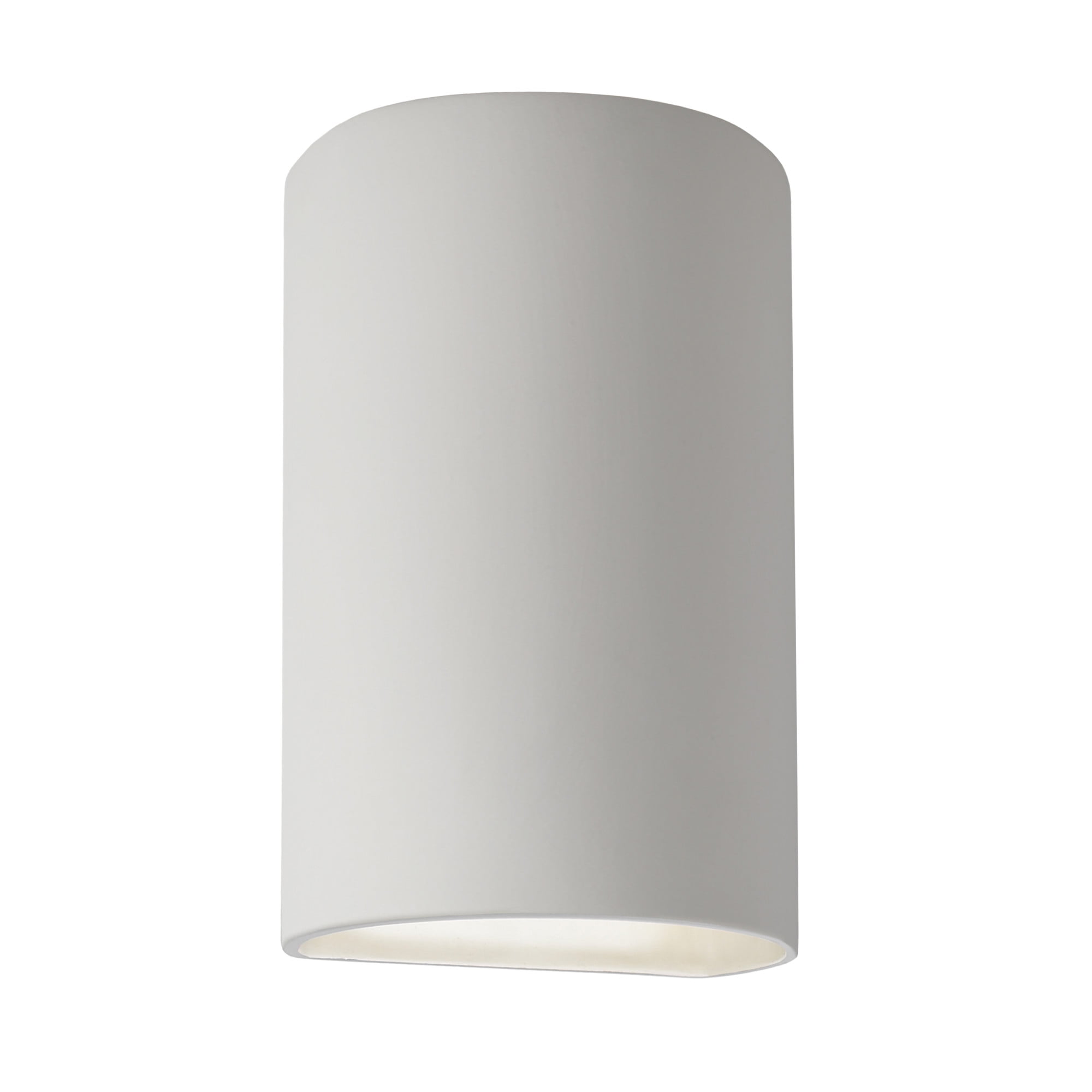 Elegant Gold and White Cylinder Dimmable Sconce, Direct Wired