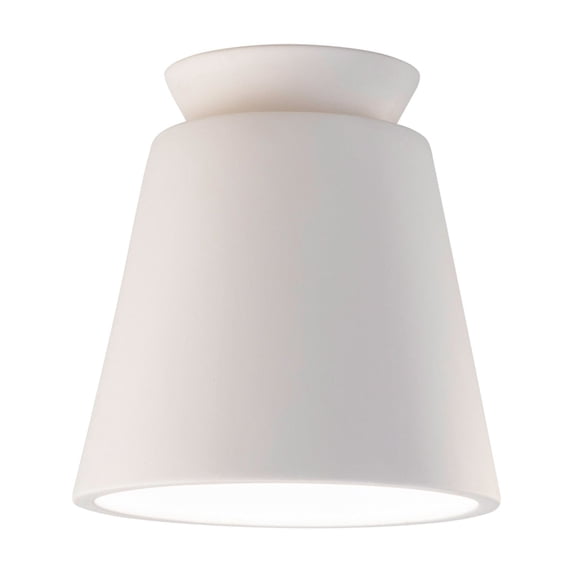 Justice Design Group Cer-6170W Radiance 8" Wide Outdoor Flush Mount Ceiling Fixture From