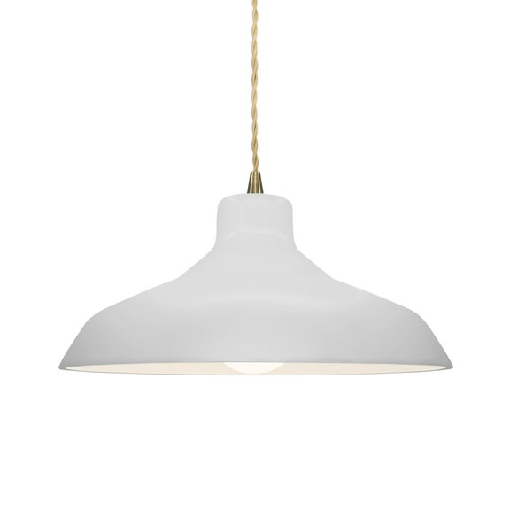 Justice Design Group Cer-6263-Bis-Beig-Twst Radiance 14" Wide Pendant - Brass