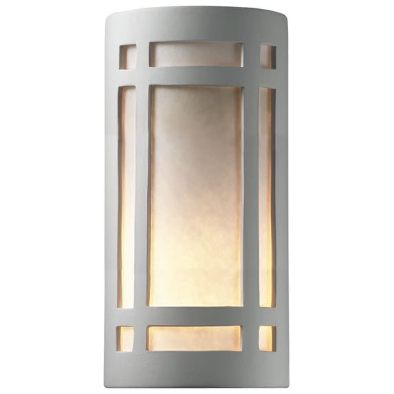 Justice Design Group Cer-7497 Two Light 21" Indoor Extra Large Craftsman Window Wall