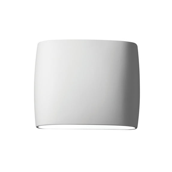 Justice Design Group Cer-8855W Ambiance 2 Light 10" Tall Led Oval Outdoor Wall Sconce -