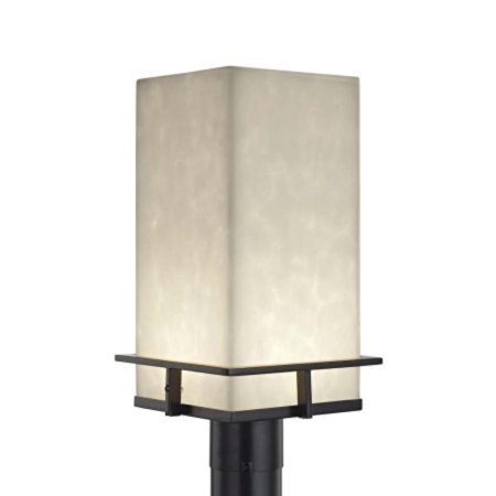 Justice Design Group Cld-7563W Avalon 17" Tall Integrated Led Outdoor Single Head Post
