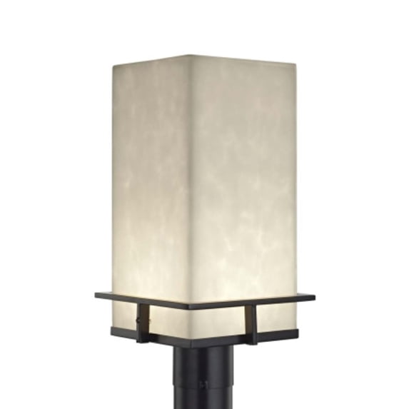 Justice Design Group Cld-7563W Avalon 17" Tall Integrated Led Outdoor Single Head Post