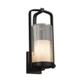 thumbnail image 1 of Justice Design Group Cld-7584W-10 Clouds 1 Light 16-1/2" High Outdoor Wall Sconce - Black, 1 of 2