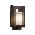 thumbnail image 1 of Justice Design Group Cld-7591W-10 Clouds 1 Light 12-3/4" High Outdoor Wall Sconce - Bronze, 1 of 2