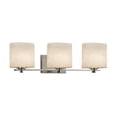 thumbnail image 1 of Justice Design Group Cld-8443-30 Clouds 3 Light 27" Wide Bathroom Vanity Light - Nickel, 1 of 1
