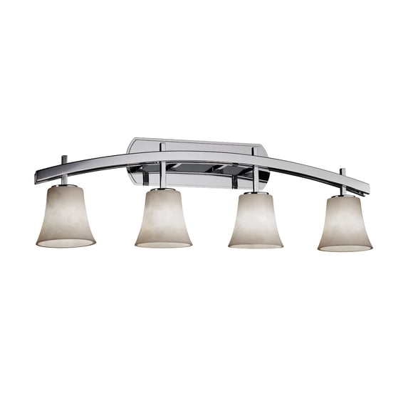 Justice Design Group Cld-8594-20 Clouds 4 Light Vanity Light - Chrome