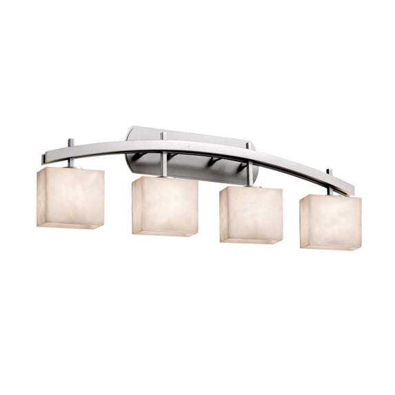 Justice Design Group Cld-8594-55 Clouds 35.5" Archway 4 Light Vanity Light - Nickel
