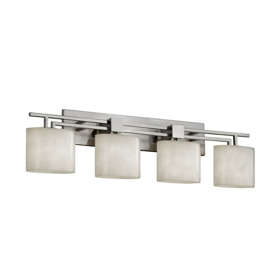 Justice Design Group Cld-8704-30 Clouds 4 Light Vanity Light - Nickel