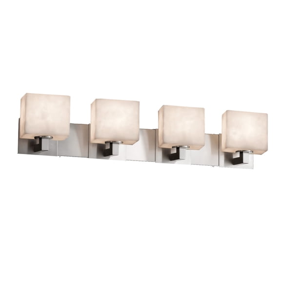 Justice Design Group Cld-8924-55 Clouds 35.25" Modular 4 Light Vanity Light - Nickel