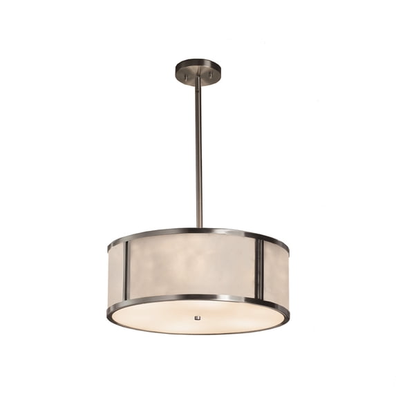 Justice Design Group Cld-9541 Clouds 18" Wide Tribeca 3 Light Drum Multi Light Pendant -