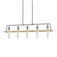 thumbnail image 1 of Justice Design Group Eco-8469-Wood Bronx 5 Light 40" Wide Linear Chandelier - - Nickel, 1 of 3