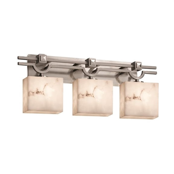 Justice Design Group Fal-8503-55 Lumenaria 3 Light 29" Wide Bathroom Vanity Light - Nickel