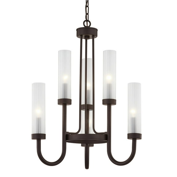 Justice Design Group Fsn-4343-Clfr Anchor 6 Light 23" Wide Taper Candle Chandelier -