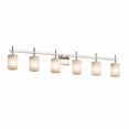 thumbnail image 1 of Justice Design Group Fsn-8416-10-Weve Union 6 Light 48-3/4" Wide Vanity Light - Nickel, 1 of 2