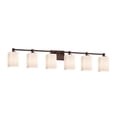 thumbnail image 1 of Justice Design Group Fsn-8426-15-Rbon Tetra 6 Light 49" Wide Bathroom Vanity Light -, 1 of 2