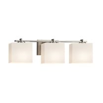 Justice Design Group Fsn-8443-55-Opal Fusion 3 Light 26" Wide Bathroom Vanity Light -