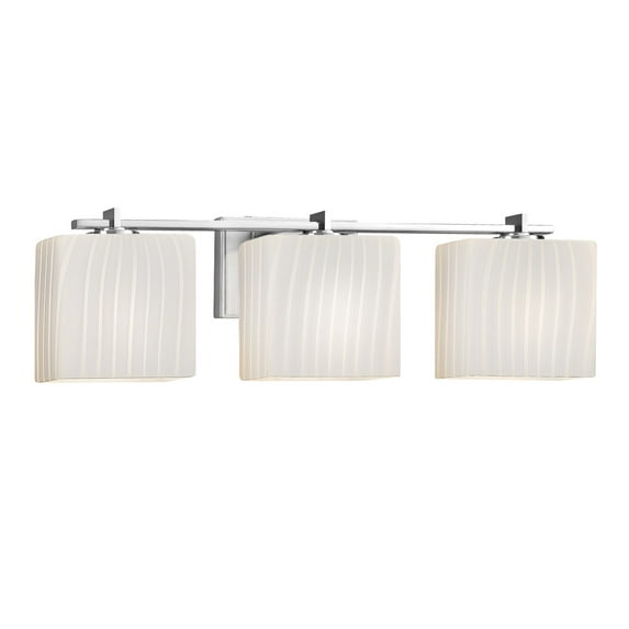 Justice Design Group Fsn-8443-55-Rbon Fusion 3 Light 26" Wide Bathroom Vanity Light -