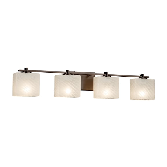 Justice Design Group Fsn-8444-55-Weve Fusion 4 Light 36" Wide Bathroom Vanity Light -