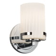 thumbnail image 1 of Justice Design Group Fsn-8451-10-Rbon Fusion 1 Light 5" Wide Bathroom Sconce - Chrome, 1 of 1
