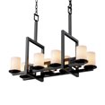 thumbnail image 1 of Justice Design Group Fsn-8718-10-Opal Fusion 11 Light 1 Tier Chandelier - Black, 1 of 1