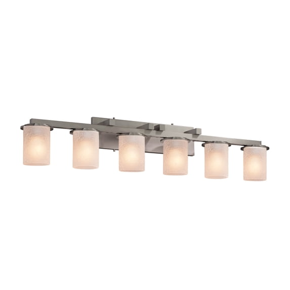 Justice Design Group Fsn-8786-10-Frcr Fusion 6 Light 45" Wide Bathroom Vanity Light -