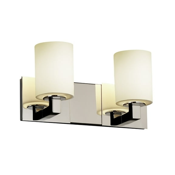 Justice Design Group Fsn-8922-10-Opal Fusion 2 Light 15" Wide Bathroom Vanity Light -