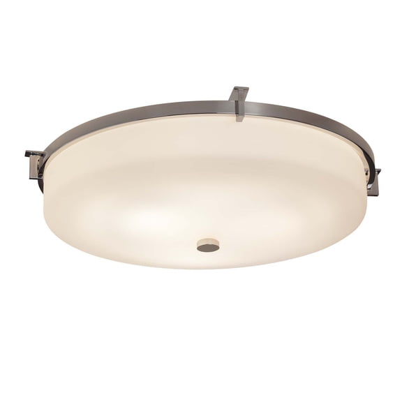 Justice Design Group Fsn-8988-Opal Era 1 Light 20-3/4" Wide Integrated Led Flush Mount