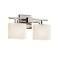 thumbnail image 1 of Justice Design Group Fsn-8702-55-Opal Fusion 16" Aero 2 Light Vanity Light - Nickel, 1 of 2