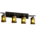 thumbnail image 1 of Justice Design Group Gla-8704-16-Ambr Veneto Luce 4.5" Cylinder Bathroom Vanity Light -, 1 of 2