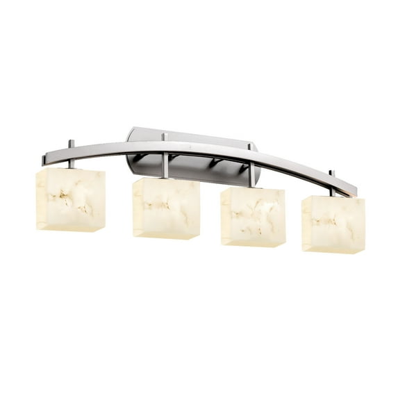 Justice Design Group Fal-8594-55 Lumenaria 35.5" Archway 4 Light Vanity Light - Nickel