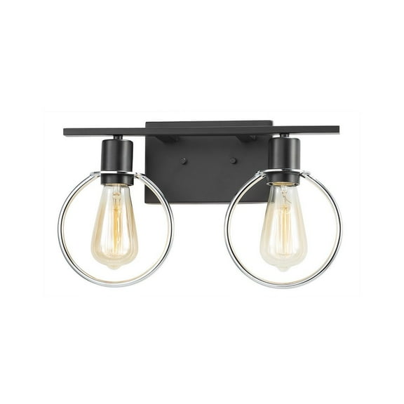Justice Design Group Nsh-8902 Volta 2 Light 15" Wide Bathroom Vanity Light - Black