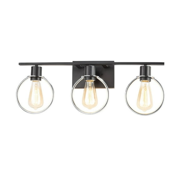 Justice Design Group Nsh-8903 Volta 3 Light 24" Wide Bathroom Vanity Light - Black