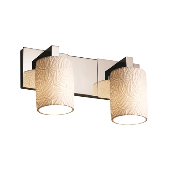 Justice Design Group Por-8922-10-Bmbo Limoges 2 Light 15" Wide Bathroom Vanity Light -