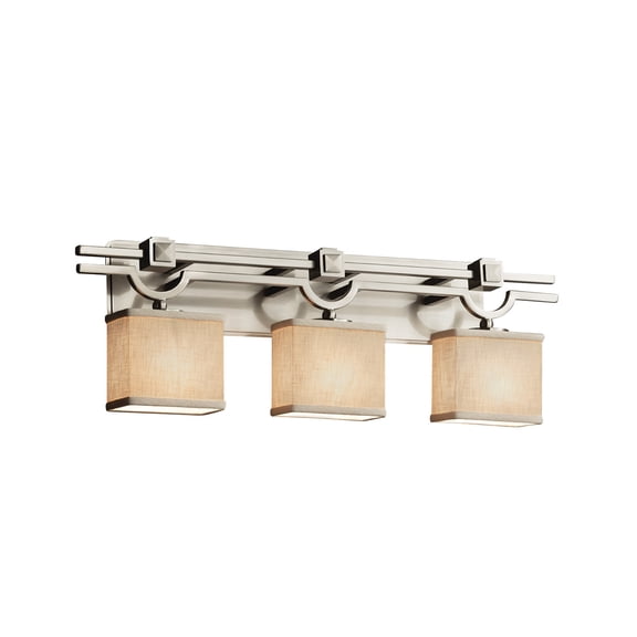 Justice Design Group Textile Argyle 3 Light Vanity Light