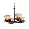 thumbnail image 1 of Justice Design Group Textile Metropolis 4 Light Chandelier, 1 of 5