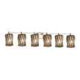 thumbnail image 1 of Justice Design Group Wgl-8426-10-Swcb Tetra 6 Light 49" Wide Bathroom Vanity Light -, 1 of 1